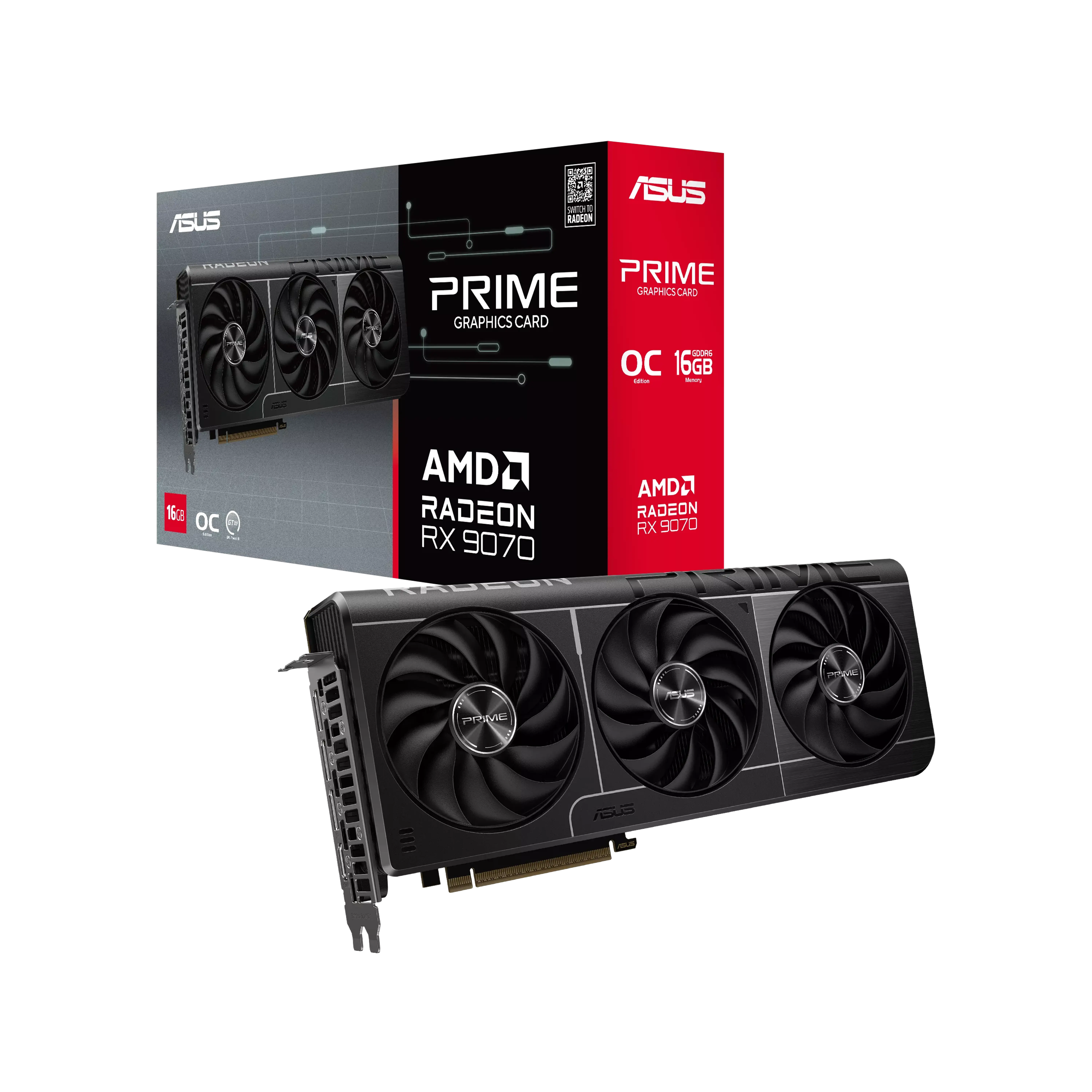 ASUS Prime Radeon RX 9070 16GB GDDR6 OC Edition