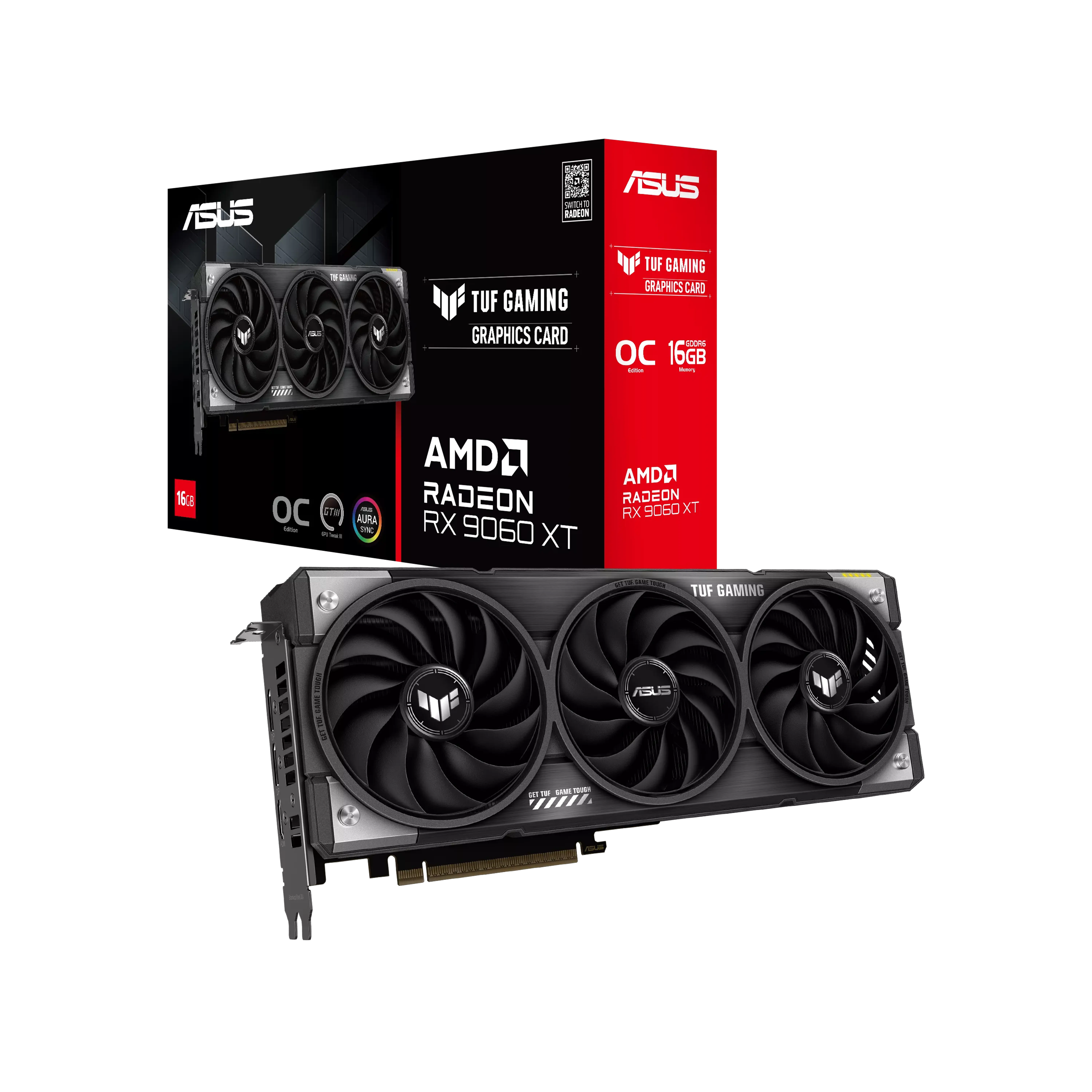 ASUS TUF Gaming Radeon RX 9060 XT 16GB GDDR6 OC Edition
